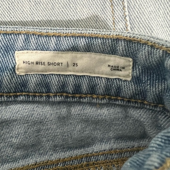 Pacsun High Rise Distressed Denim Jean Shorts - Picture 6 of 7